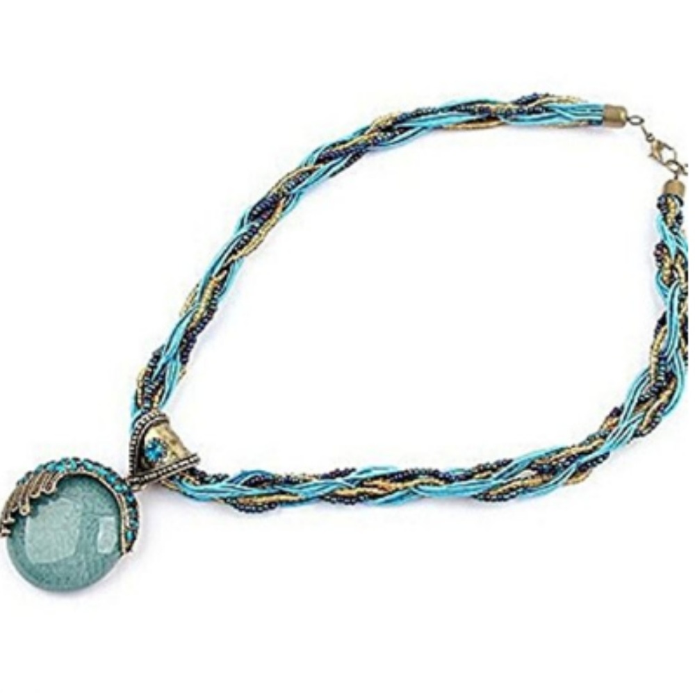 ONE LEFT!! Sky Blue Moonstone Pendant Necklace - Picture 2 of 4